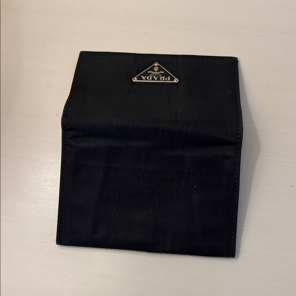 PRADA BLACK NYLON CARD HOLDER - Picture 3 of 14